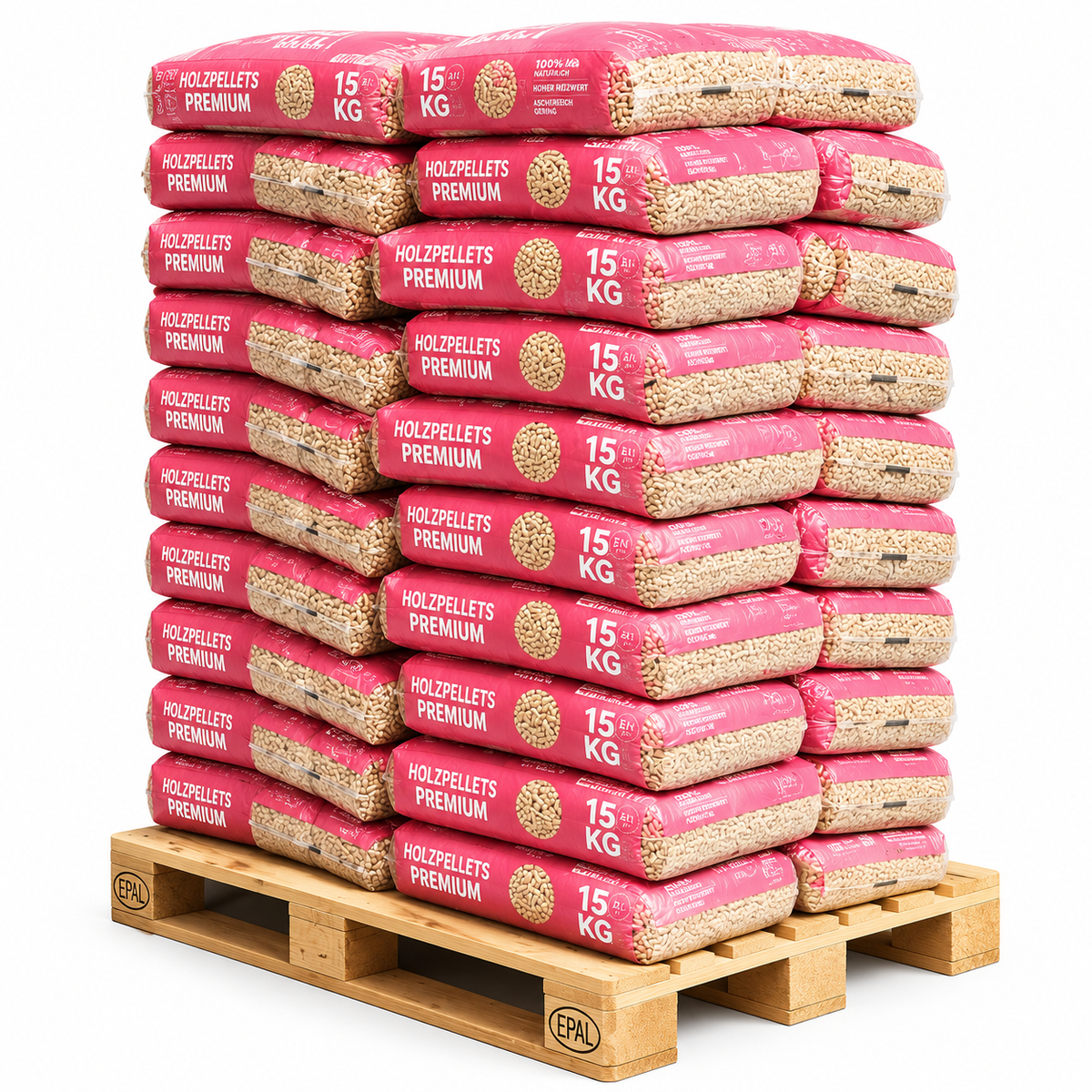 FIREFLIES wood pellets 6mm ENplusA1, 65 x 15kg Palett