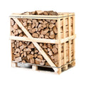 Half pallet of kiln-dried split oak firewood 25cm