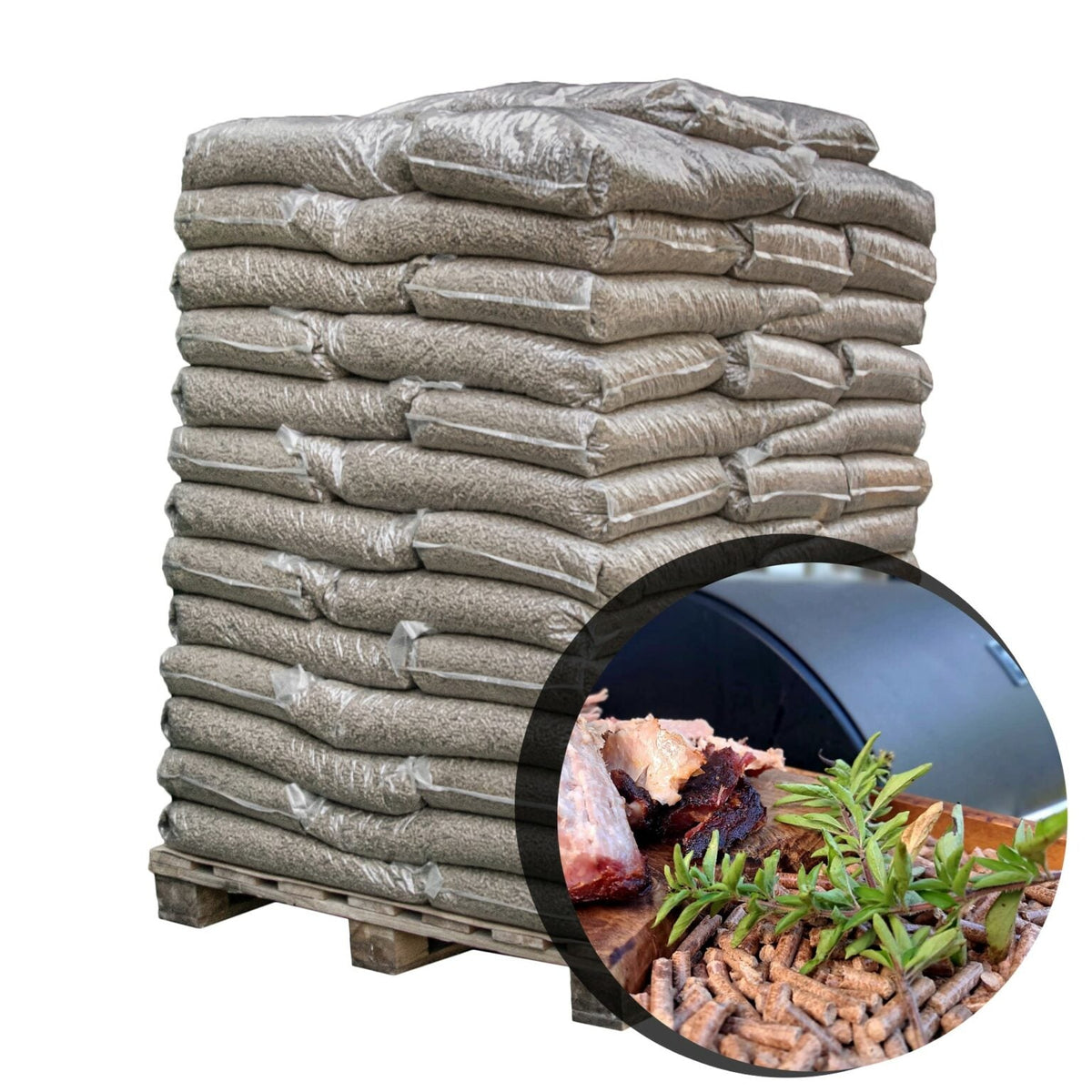 wood pellets Mix 6 mm – beech + oak – 64 × 15 kg (960 kg)