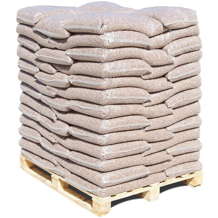 wood pellets hardwood oak 6mm, 65 x 15kg pallet