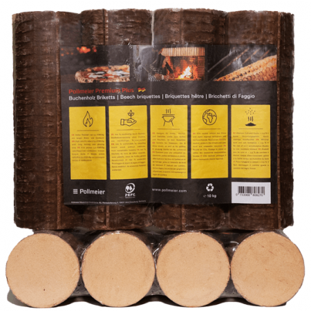 Rande beech briquettespallet 96 packs x 10 kg (960 kg)