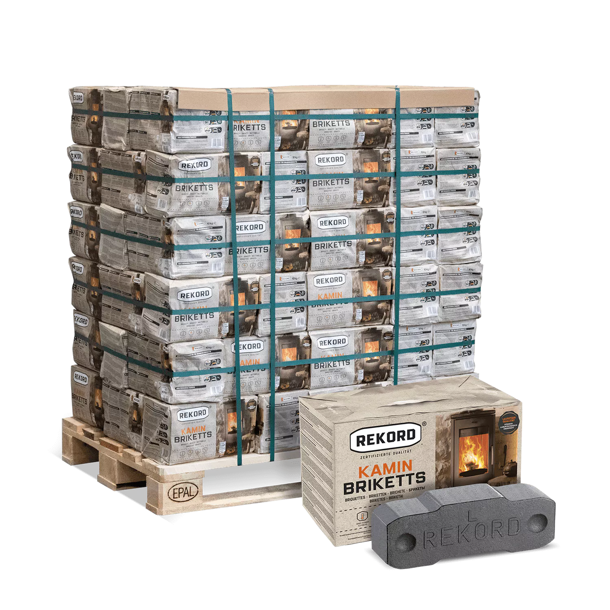 lignite briquettes 90 x 10 kg – REKORD®