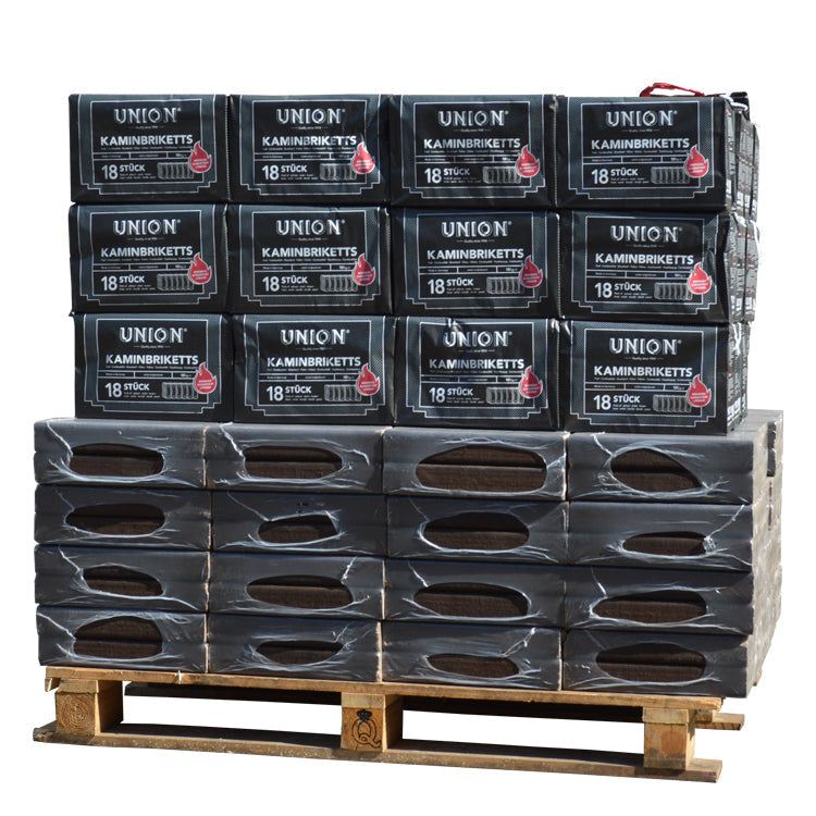 Brennstoff-Mix: Pinikay oak-woodbriquettes + lignite briquettes – 930 kg pallet
