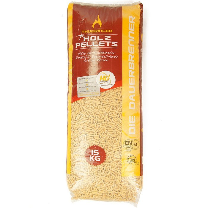 THÜRINGER HD wood pellets 6mm ENplusA1, 65 x 15kg pallet