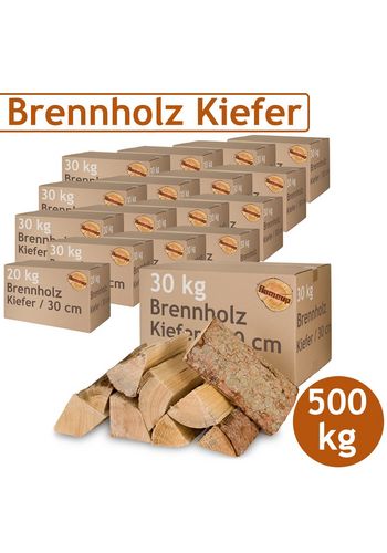 firewood & firewood gemischt – hardwood & softwood 25 cm | 500 kg Pakete