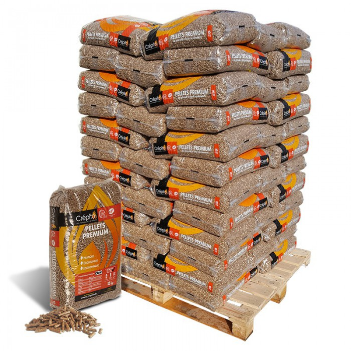 Crépito wood pellets – pallet with 72 bagsn à 15 kg – Bild 2