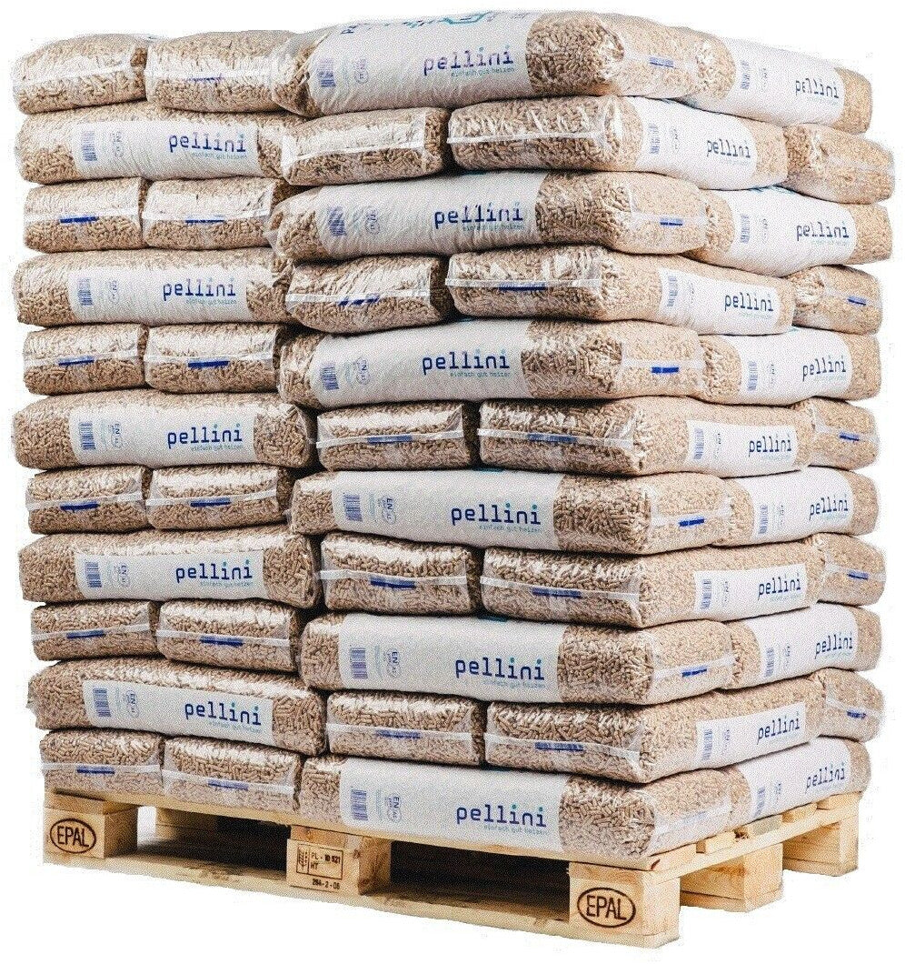Pellini wood pellets 66 x 15 kg bagware pallet – Bild 1