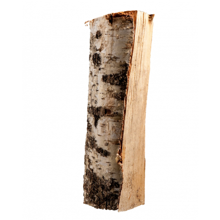 Half pallet of kiln-dried split birch firewood 25cm