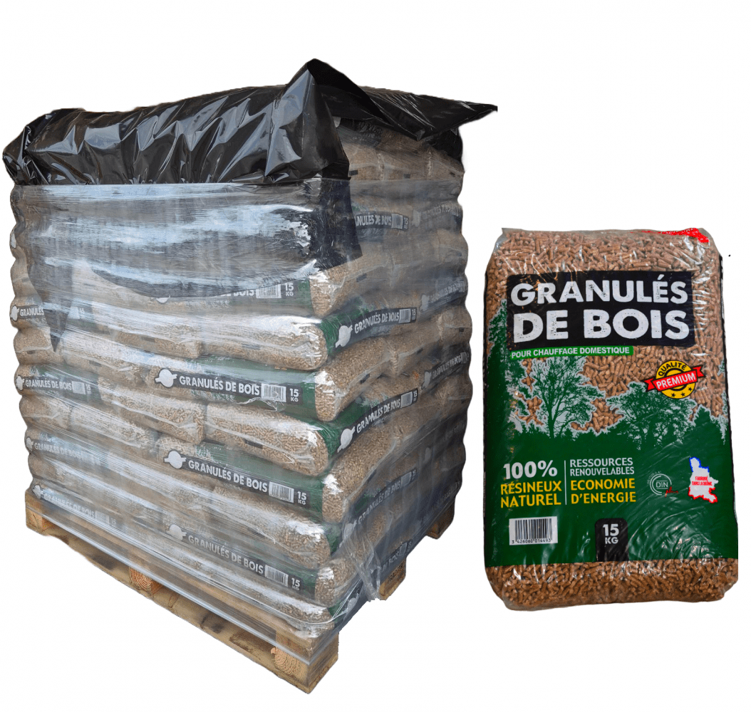 wood pellet-pallet 66 bags ECOBOIS Premium-pellets
