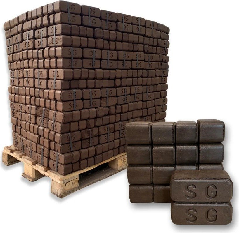 firepracht Premium Torfbriquettes – 960 kg pallet