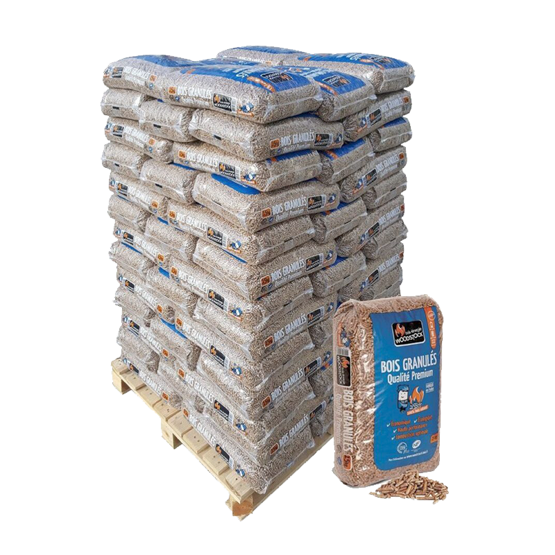 French wood pellets Woodstock® Premium – pallet 1170kg (78 bags)