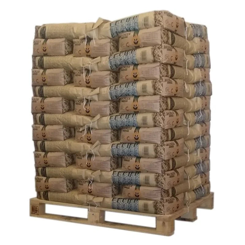 wood pellets Pellet Badger – pallet with 65 bagsn à 15 kg