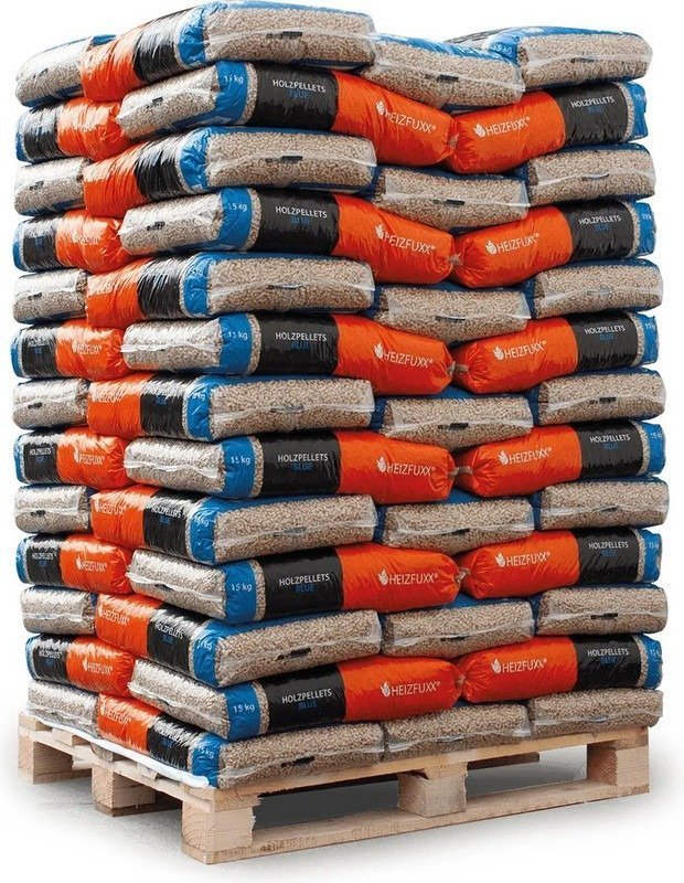 Heizfuxx wood pellets „Blue“ – 975 kg (65 x 15 kg bags)
