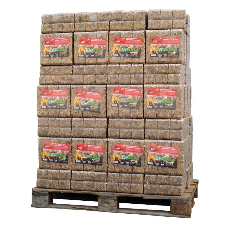 wood briquettes BioBriq MegaRuf pallet (972 kg)