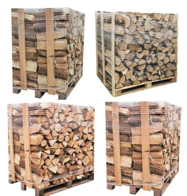 firewood 4 – pallets (2 Weißeiche + 2 beech/hornbeam) – 40 cm logs