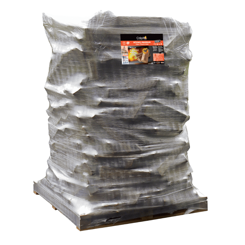 Premium-firewood 40 cm long on ultra-dryer pallet