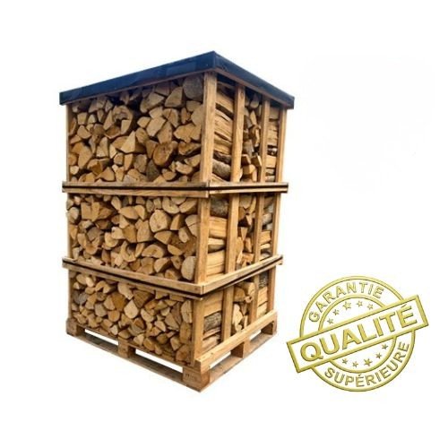 pallet firewood 25cm – 3,3 stacked cubic metre – immediately ready to use H1 G1