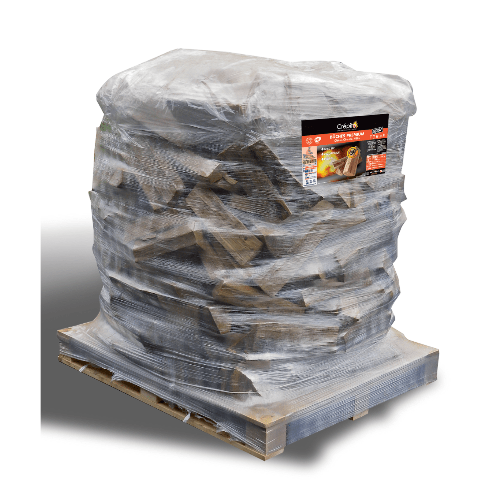 Premium-firewood 25 cm, 1,3 m3 drye, kiln-dried pallet