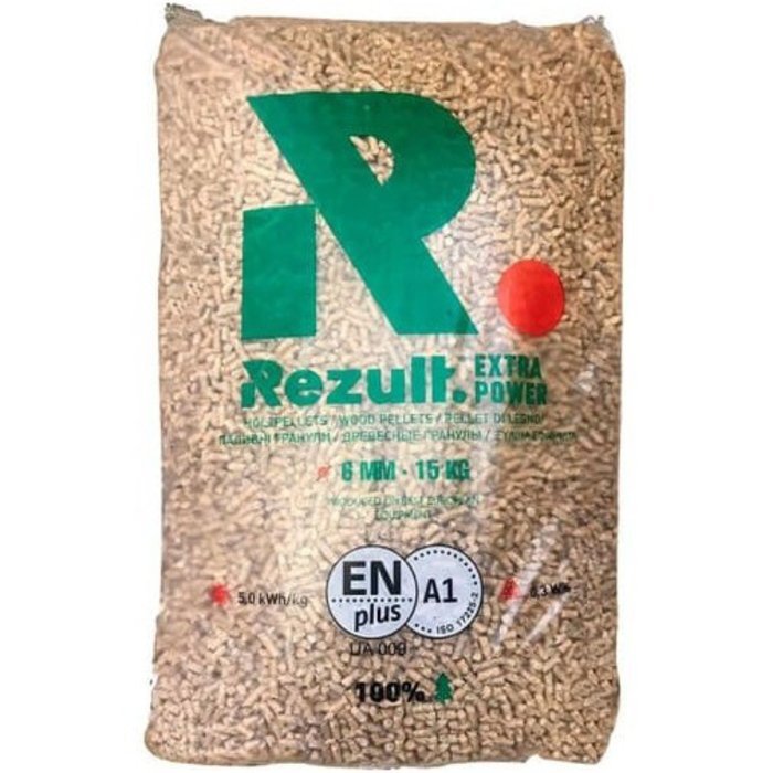 REZULT Premium wood pellets ENplusA1, 70 x 15kg pallet