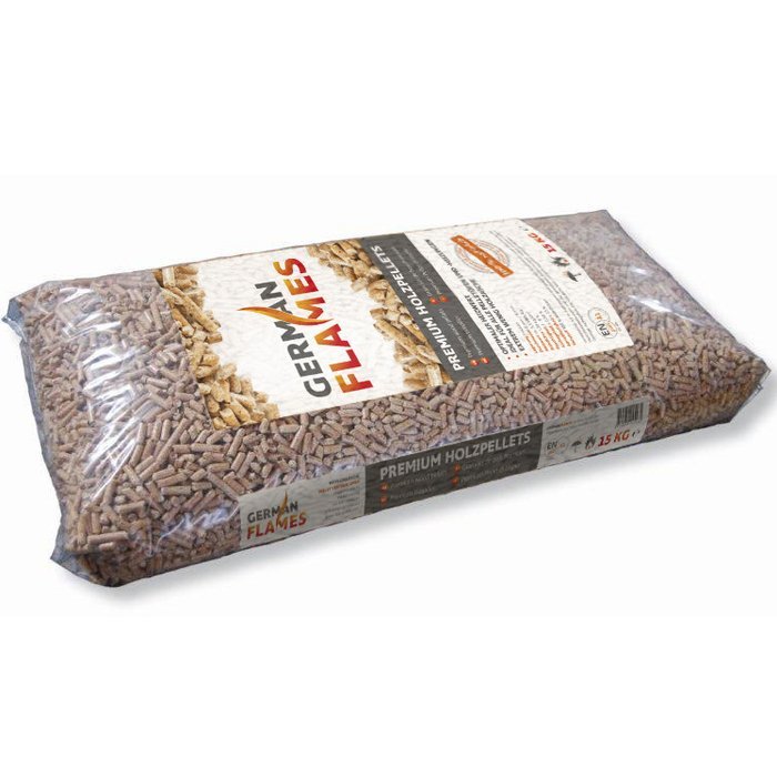 UK FLAMES wood pellets 6mm ENplusA1, 990kg pallet