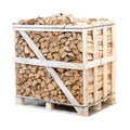 Half pallet of kiln-dried split birch firewood 25cm