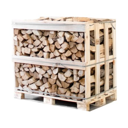 Half pallet kiln-dried split hornbeam firewood 25cm