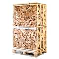 pallet of kiln-dried split birch firewood 25cm