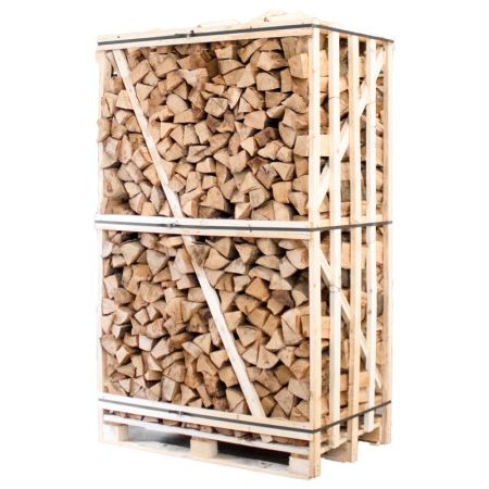 pallet of kiln-dried split beech firewood 33cm