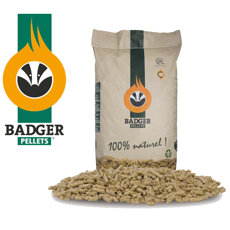 BADGER pellet pallet – 65 bags à 15 kg